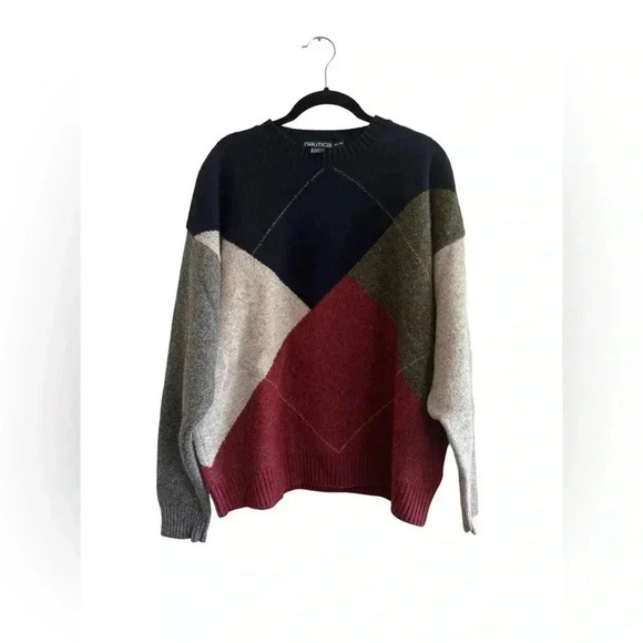 Vintage 90's Nautica Men's Wool and Silk Mix  Sweater Size XL - Picture 1 of 15